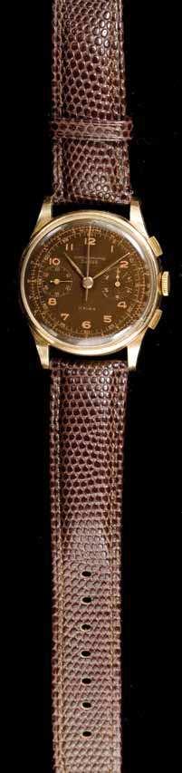 31 A Vintage Gold Plated Seamaster Chronograph Wristwatch, Omega, 35.