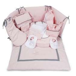 100% cotton outside. 100% polyester filling. Measures: 62x34 cm. Side zip and popper buttons on shoulders. Baby changing mat for the nursery.