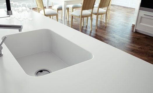 Integrity, the Silestone kitchen sink Seamless Integration More than 90% Quartz and 100% Innovation Designed especially for those who
