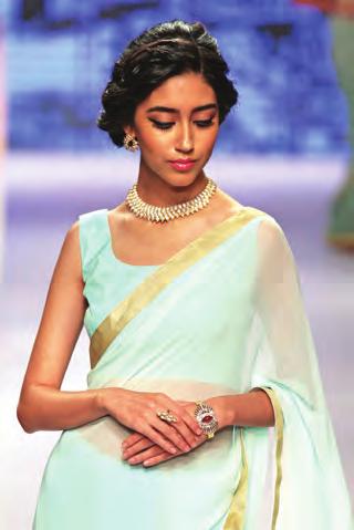 Etched in diamonds, the sparkling colliers, chokers, earrings and kadas symbolised the ultimate bridal dream.