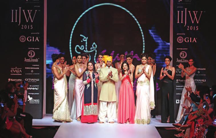 FRESH LOOKS The Indian Institute of Gems and Jewellery (IIGJ), Mumbai presented five of its talented graduates at the IIJW in a show presented by Emerald.