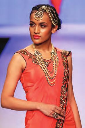 The line featured exquisite bracelets, waistbands, rings and hair ornaments for the young woman.
