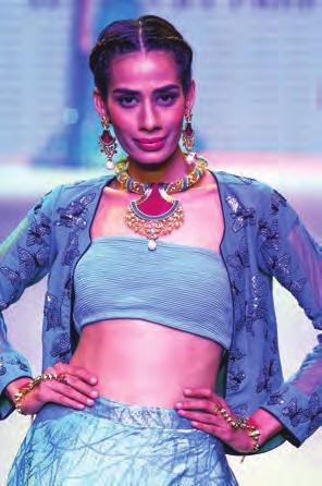 Maatha pattis, double pendants on long chains of uncut diamonds, chand balis with centre spheres and haath phools were standouts at the show.