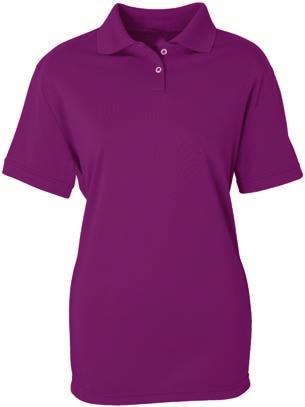 LADIES POLOS W1123 Performer Solid Baby Swiss Pique Polo - Aqua* Item #: W1123 W1125 Moisture management shirt; solid color shirt with hemmed sleeves and 2-button placket. S - 3XL $26.