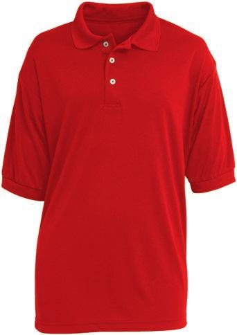POLO SHIRTS J1122 Performer Solid Baby Swiss Pique Polo - Red* Item #: J1122 Moisture management shirt; solid color shirt with