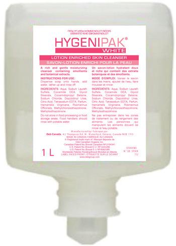 Cartridge GP1LDS 15 1 Litre Dispenser Hygenipak White Lotion Enriched Skin r LOTION Rich and gentle moisturizing cleanser containing a blend