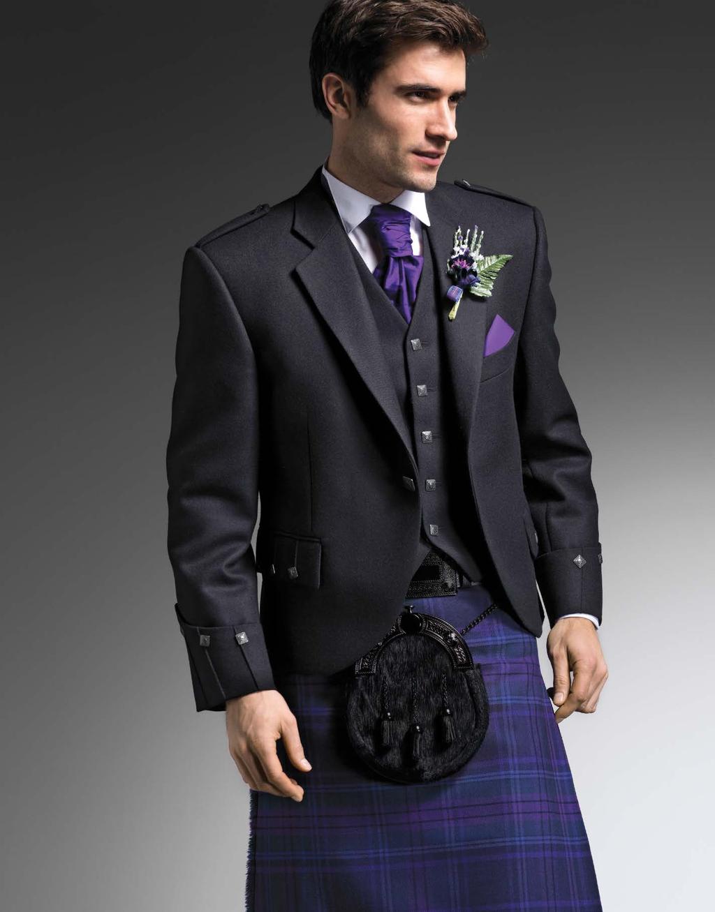 These timeless jackets have remained unchanged through the years and can be worn with many different tartans.