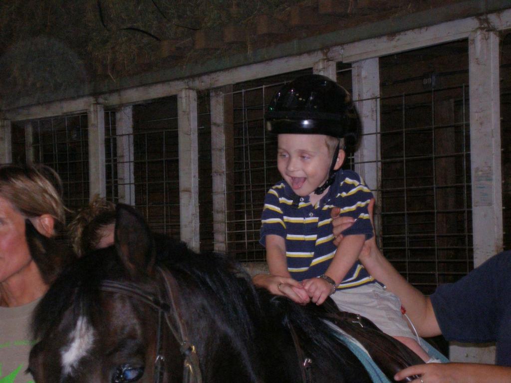 September 2007 Here I am in September 2007 riding my horse during hippotherapy. I am 3-1/2 years old, and 2-1/2 years after my transplant.