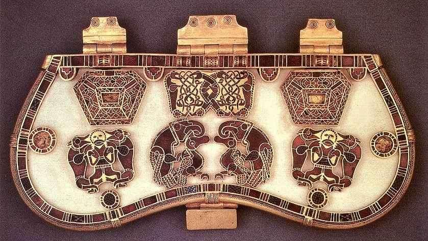 Purse Cover from Sutton-Hoo Ship Burial, England, Anglo-Saxons, ca. 625.
