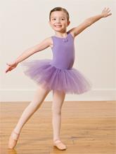 00 Cap-sleeve leotard with attached skirt and ribbon trim at neckline Child Sizes TOD, SC, MC, LC, XLC Colors/Item #