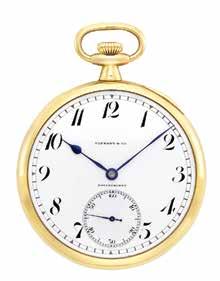 $1,000-1,500 135 Gold Open Face Pocket Watch, Patek Philippe, Retailed by Tiffany & o. 18 kt.