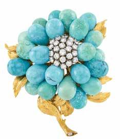 THE OLLETION OF IRIS LOVE Doyle is honored to auction jewelry from the ollection of Iris Love. Born into affluence in 1933, Ms.