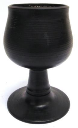 (2) 60-80 326 WAISTEL COOPER (BRITISH, 1921-2003): a stoneware lamp base of squat globular form with flared neck, etched signature 'waistel' to base, 15.