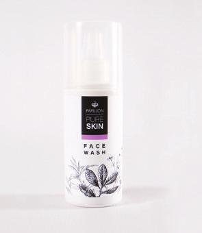 PURE SKIN Face Wash (50ml) Only R75 Face Wash is antiinflammatory and anti-microbial which soothes and tones while cleansing the skin from oiliness caused by make-up and other impurities.