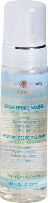 FACIAL CLEANSERS FACIAL HYDRO MOUSSE - for all skin types Rich stable soapless foam for quick and convenient cleansing of face & neck from skin impurities and make-up.