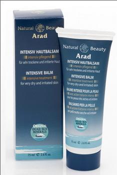 INTENSIVE BALM for very dry and irritated skin The Arad Intensive Balm is rich with Dead Sea Minerals and natural active ingredients, specially formulated for dry skin.