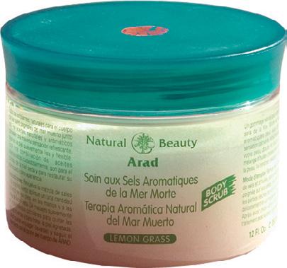 SPA PRODUCTS BODY SCRUB natural aromatic dead sea therapy All natural body scrub with original dead sea salts along with natural and aromatic oils to grant you a refreshing calming feeling, leaving