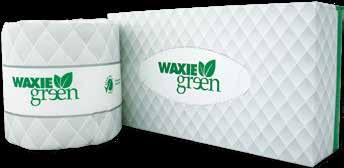 WAXIE Brands 100% Recycled Paper Certified 65% post-consumer recycled content 35% post-industrial recycled content Exceeds