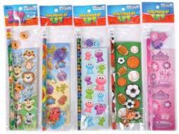 99 Plastic assorted colour pencil wraps have fun, wiggly