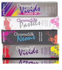 CHROMASILK VIVIDS CHROMASILK VIVIDS ARE THE MOST VIBRANT, LONG-LASTING COLORS AVAILABLE ANYWHERE VIVIDS are great for any client, ranging from urban-chic trendsetters to corporate fashionistas.