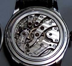 83 with small second at 6 o'clock. The movement was protected by a steel dust cap, sometimes wrongly interpreted as a protection against magnetic influence.