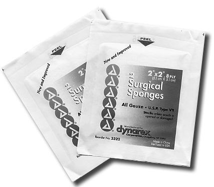 Supplies Non-Adherent Pads, sterile 1 pad/peel-open pouch,100 pads/box Easily removable - will not stick to wound.