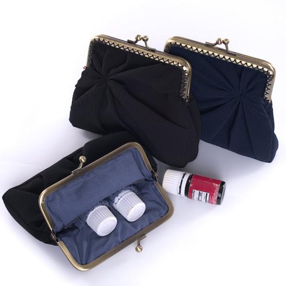 This compact case can hold your favorite 3 essential oil bottles inside in safe pockets. 5" x 3.