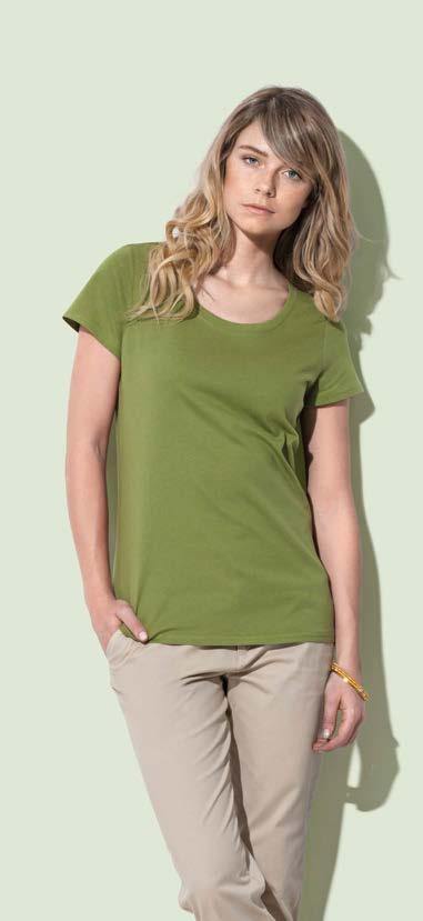 the side seam WOMEN organic cotton, reinforced shoulder seams, fashionable wide neck drop, rib collar with elastane, taped shoulder to shoulder, side seams, small size label in the collar, care label