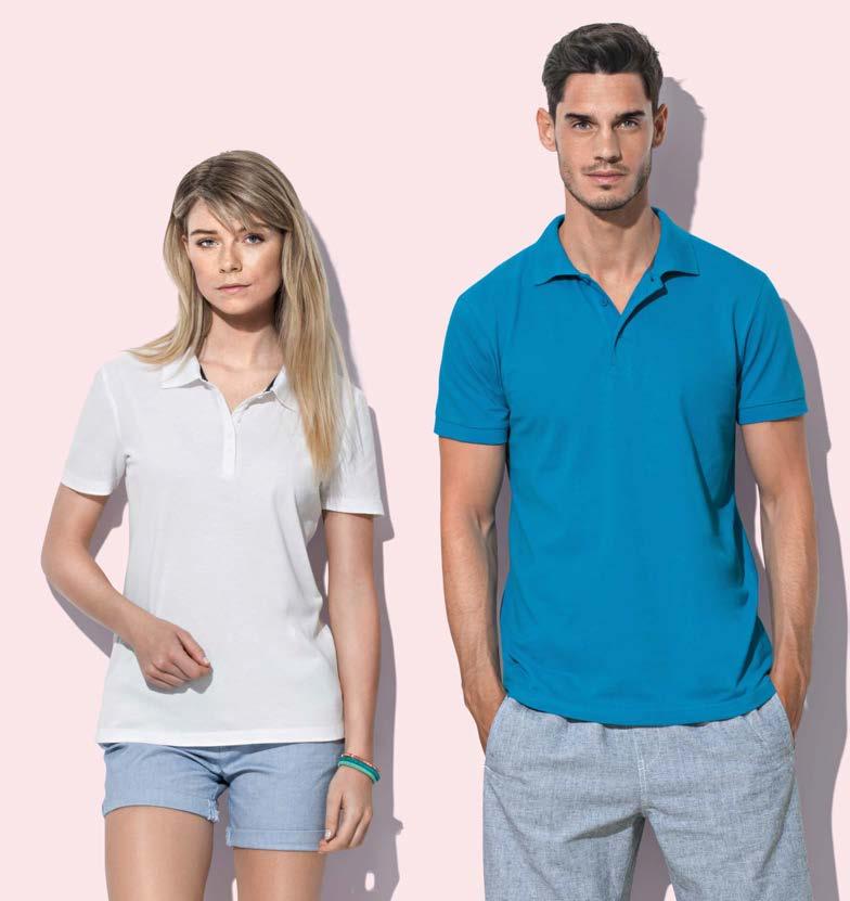 True P iq ué C otton 4 1 H A R P E R & H A N N A P olo Short sleeve polo shirt for men and women ST9 1 5 0 ST9 0 6 0 Men: S 2XL 180 g/m 2 Women: S XL 170 g/m 2 24 REGULAR FIT 100% ring-spun combed