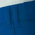 25oz Polyester/Cotton Sewn- in front seams for permanent smartness No pleats - flat front construction Waistband
