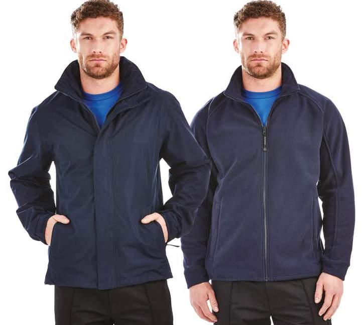 with zipped in fleece for ultimate warmth or can be worn