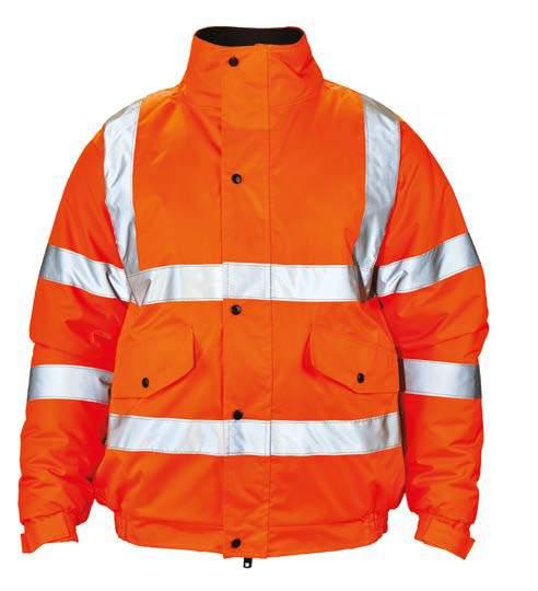 High Vis Hoodie 280gsm polycotton fabric Knitted rib on neck, cuffs and hem Full length zip EN ISO 20471:201 Class S XL 1917Y High