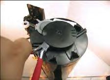 Toner hopper plug 5. Take the Hopper Section and inspect the encoder wheel.