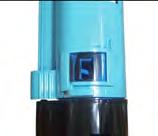 1. Use a small flat-head screwdriver to lift the tap over the stopper and allow you to turn the blue end