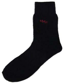 #SOX MMH7587 white with red band at top #SOX MMH black 15% Wool 85% Acrylic