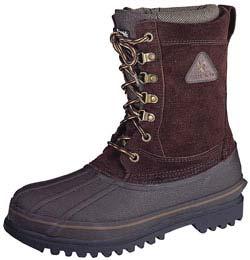 #RO7752 whole sizes 7-14 bucksuede waterproof thinsulate steel toe pac boot Rocky molded rubber Bear Bob sole meets ANSI Z41 PT91 M175 C75 standards on steel toes Comfort rating: -50ºF Meets