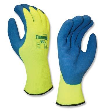 latex palm coating CE/EN 388: 4131 #COR-3889 large Viz Grip Glove Thermal,