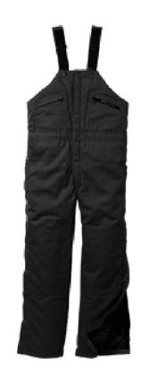 #W93003 Walls cotton duck insulated bib trousers 100% tough cotton duck outer shell 4 oz.