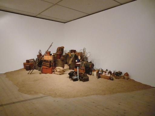 The tropical Collectors (Bates, Bruce and Wallace), 2009 Different storage materials, containers, bags, sticks, jars