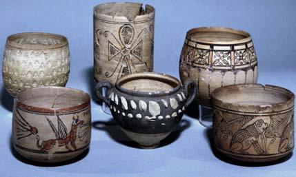 The potters were able to produce incredibly fine vessels by hand, without using a wheel.