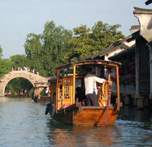 out of Shanghai to visit Wuzhen, a water town built on
