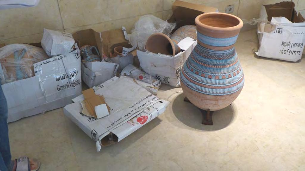 Figure 8: The Citadel workshops are making replica Amarna pots to add to the realism of the display.