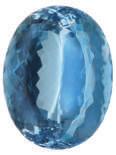SWISS BLUE TOPAZ Swiss Blue Topaz is medium blue. It is an irradiated gem. 5mm Round Marquise 6x12mm 26/Vol. 511 6mm Square 7mm Trillion 10mm Heart SIZE SHAPE PRICE 3x5mm Oval $ 5.00/ea.