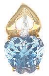#SC-PTFB-0738-X1 Pendant with 5mm Cushion Swiss Blue Topaz of.75 cts. set in White Gold. $68.00 Blue Topaz Jewelry #BK-1101-PDT-76 Pendant with 10x12mm octagon London Blue Topaz of 7.80 cts. $275.