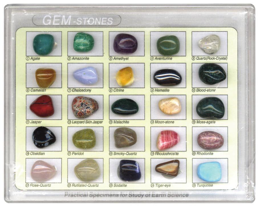 00/each #GNUG-25-5 Gemstone Nugget Set Twenty-five Gemstone Nuggets