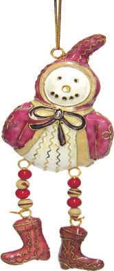 colors and designs. $15.00/ea. #L-30SS 2"x5" tall Cloisonné Mary & Child ornament.