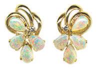 00/pair #E-2515-1 Earrings with 8 3x5mm pear shape Opals of 1.