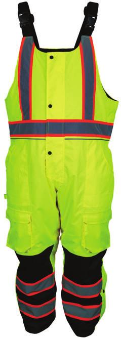 Hi-Vis Fluorescent Lime to Black, Quality Rip-Stop Polyester/PU