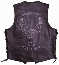 MEN S LIVE TO RIDE LEATHER MOTORCYCLE VEST MOSSI MEN S LIVE TO RIDE LEATHER VEST