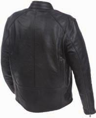 MOSSI MEN S CRUISER PREMIUM LEATHER JACKET Mandarin collar Front chest vents with rear exhaust Zip in / zip out liner